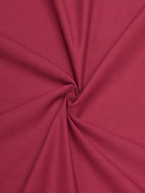 Opruiming Katoen Bordeaux Rood 12 meter